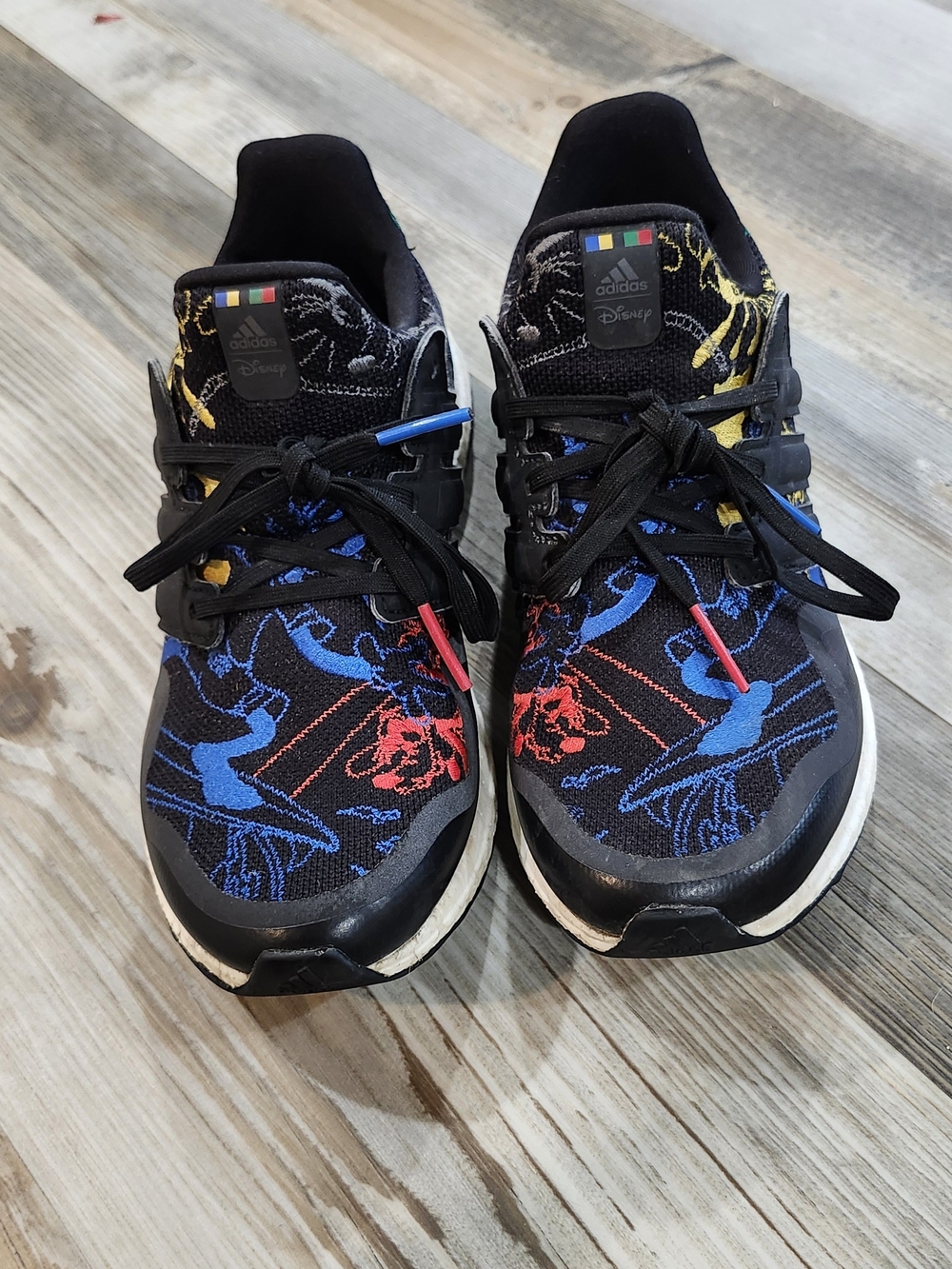 Adidas x Disney Black Patterned Running Shoes